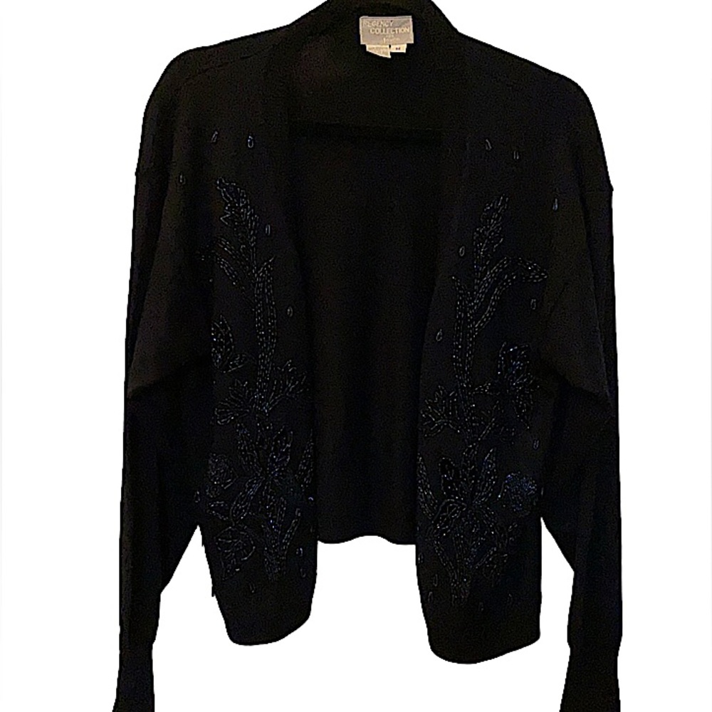 VINTAGE Regency Collection beaded cardigan size M